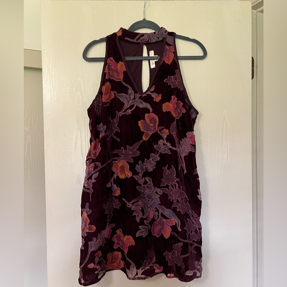 Band of Gypsies floral velvet dress